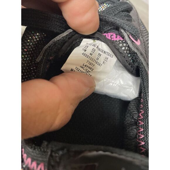 Everlast Black Pink Synthetic Sparkle Elastic Athletic Sports Women 11M US/44EU - Picture 7 of 16